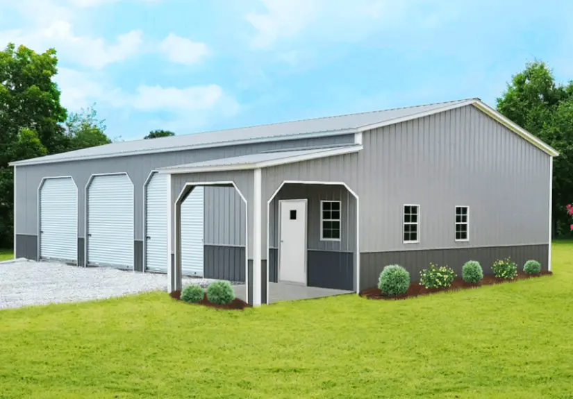 a metal building