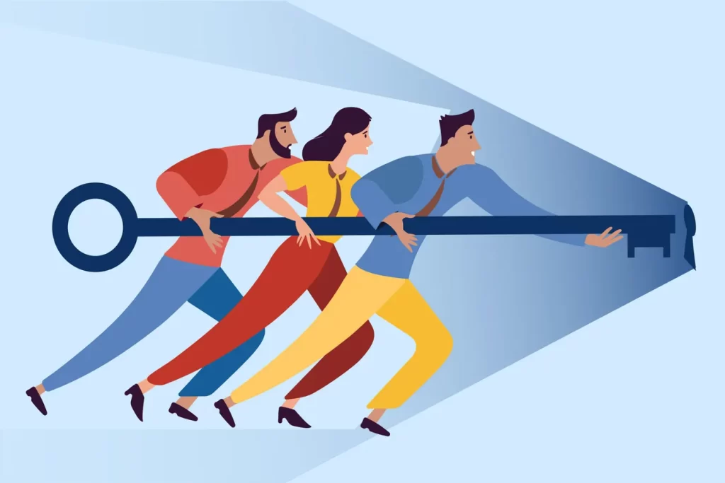 Working together in an escape rooms