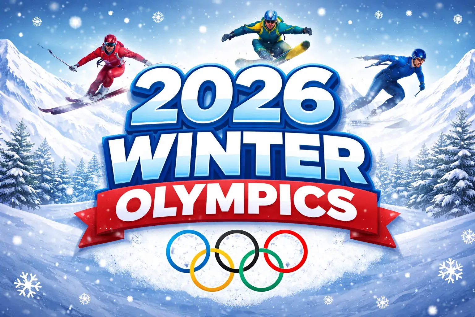 2026 Winter Olympics promotional graphic