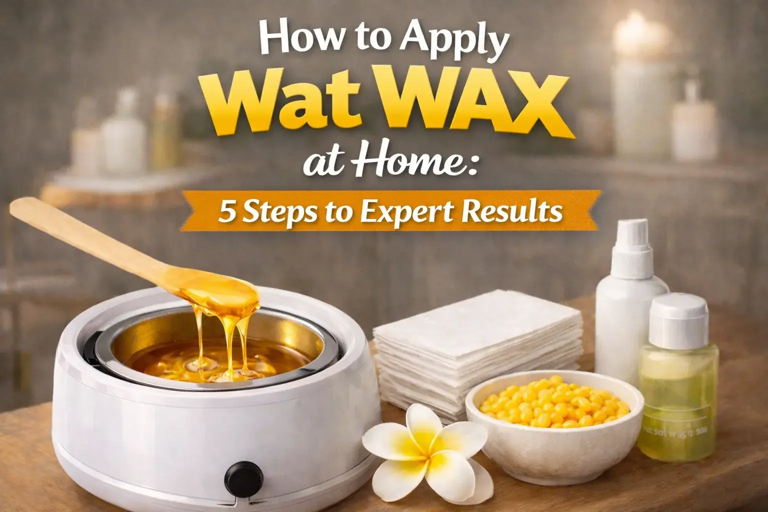 How to Apply Wat Wax at Home blog cover image