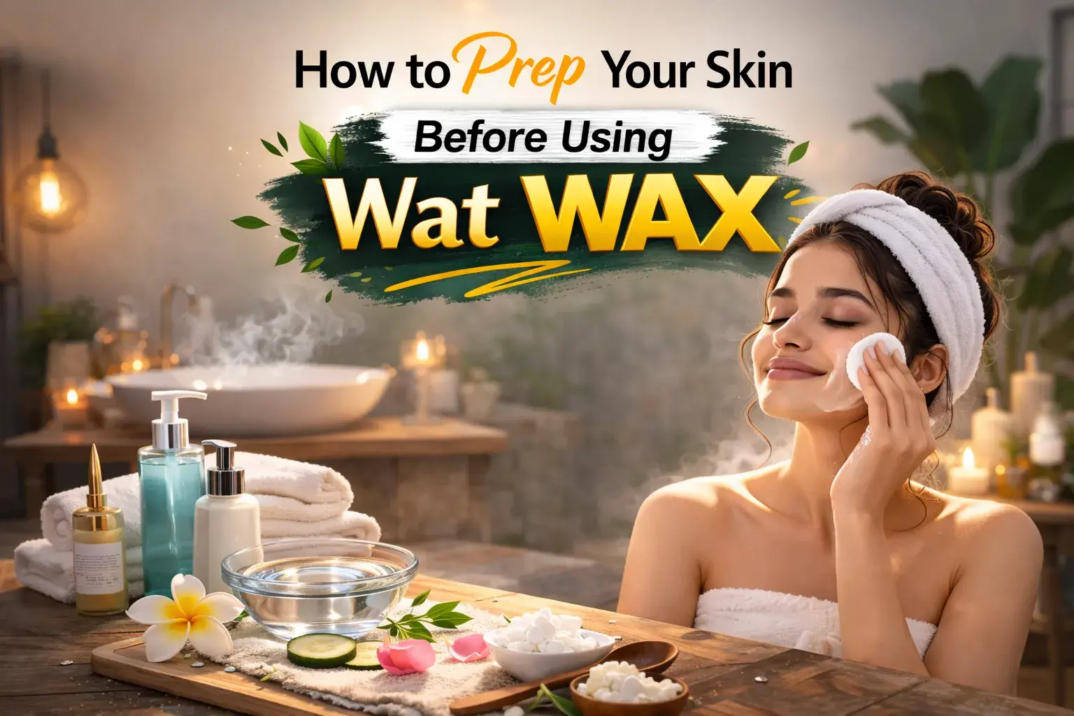 How to Prep Your Skin Before Using Wat Wax at Home Blog Featured Image