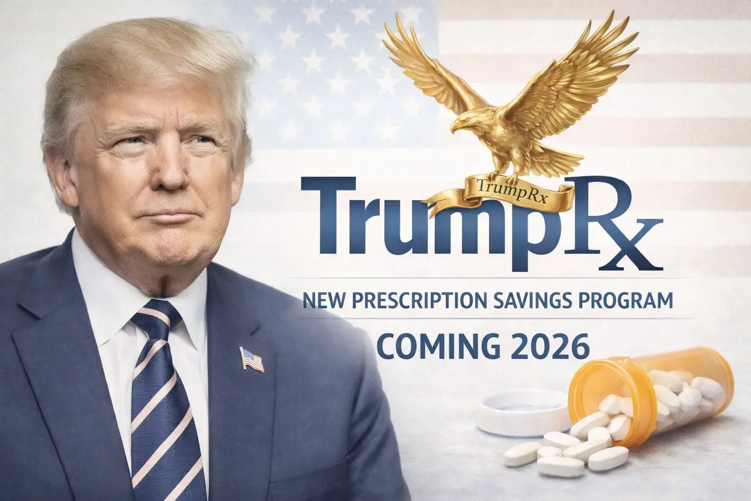 TrumpRx 2026 Guide - Save Big with the Trump Rx Medication List Blog Cover Image