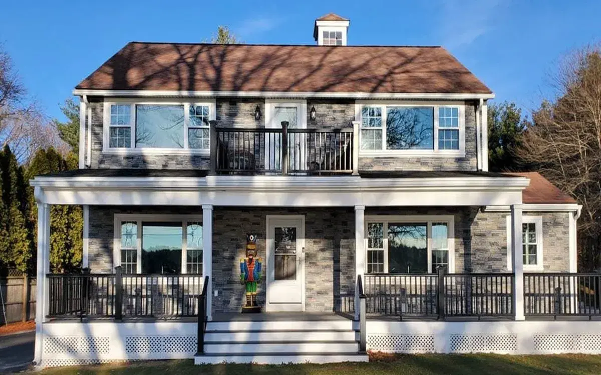 Northern Slate faux stone home siding genstone